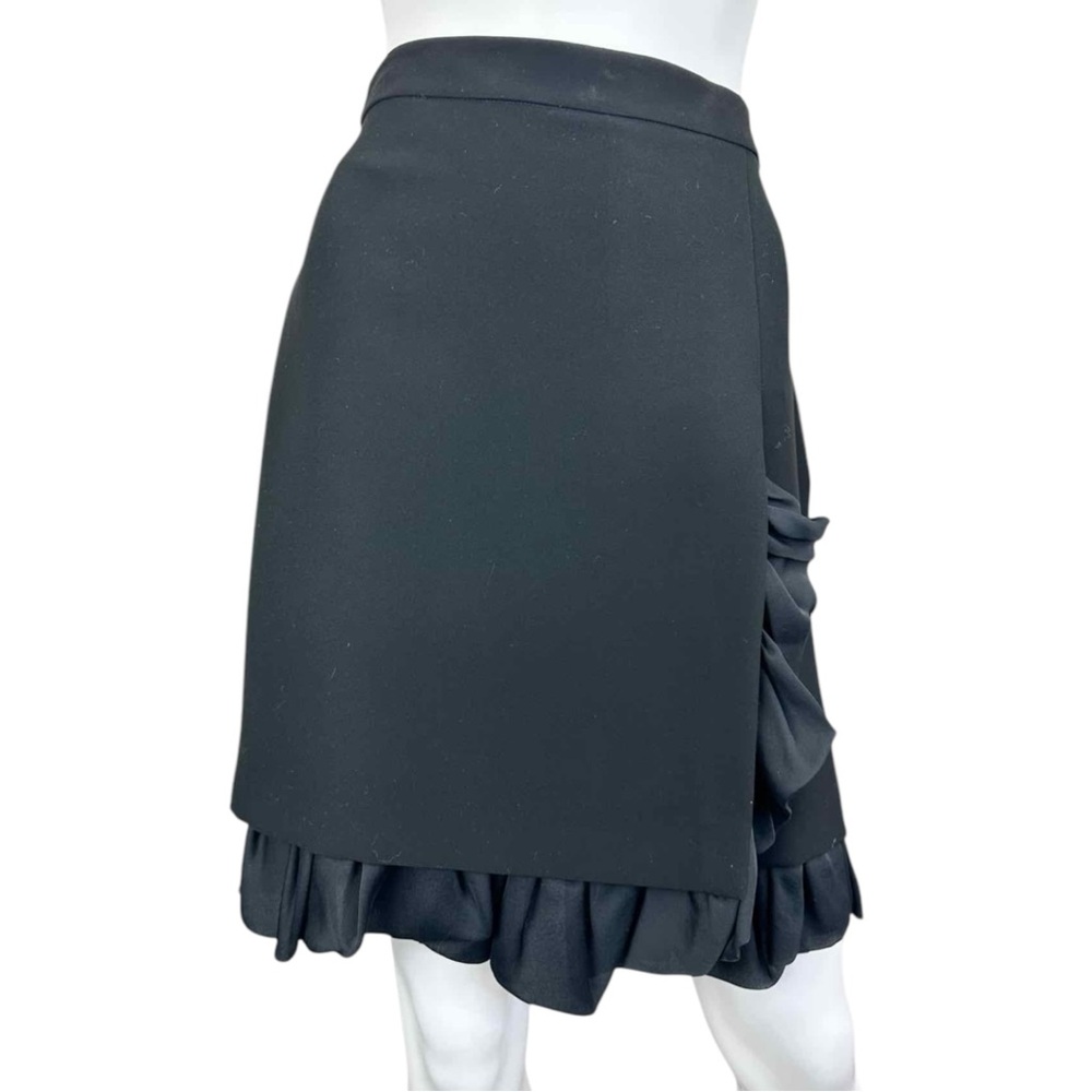 Viktor & Rolf Black Ruffle Mini Skirt Size 40